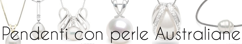 Pendenti con perle australiane, perle blanche, grande perle, luxe
